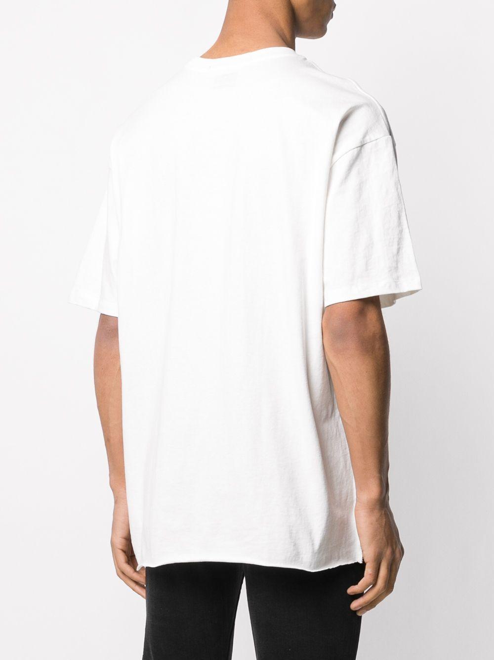T-shirt oversize Biggie in bianco Ksubi - uomo 