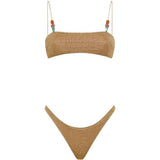 Bikini Lumiere in oro 