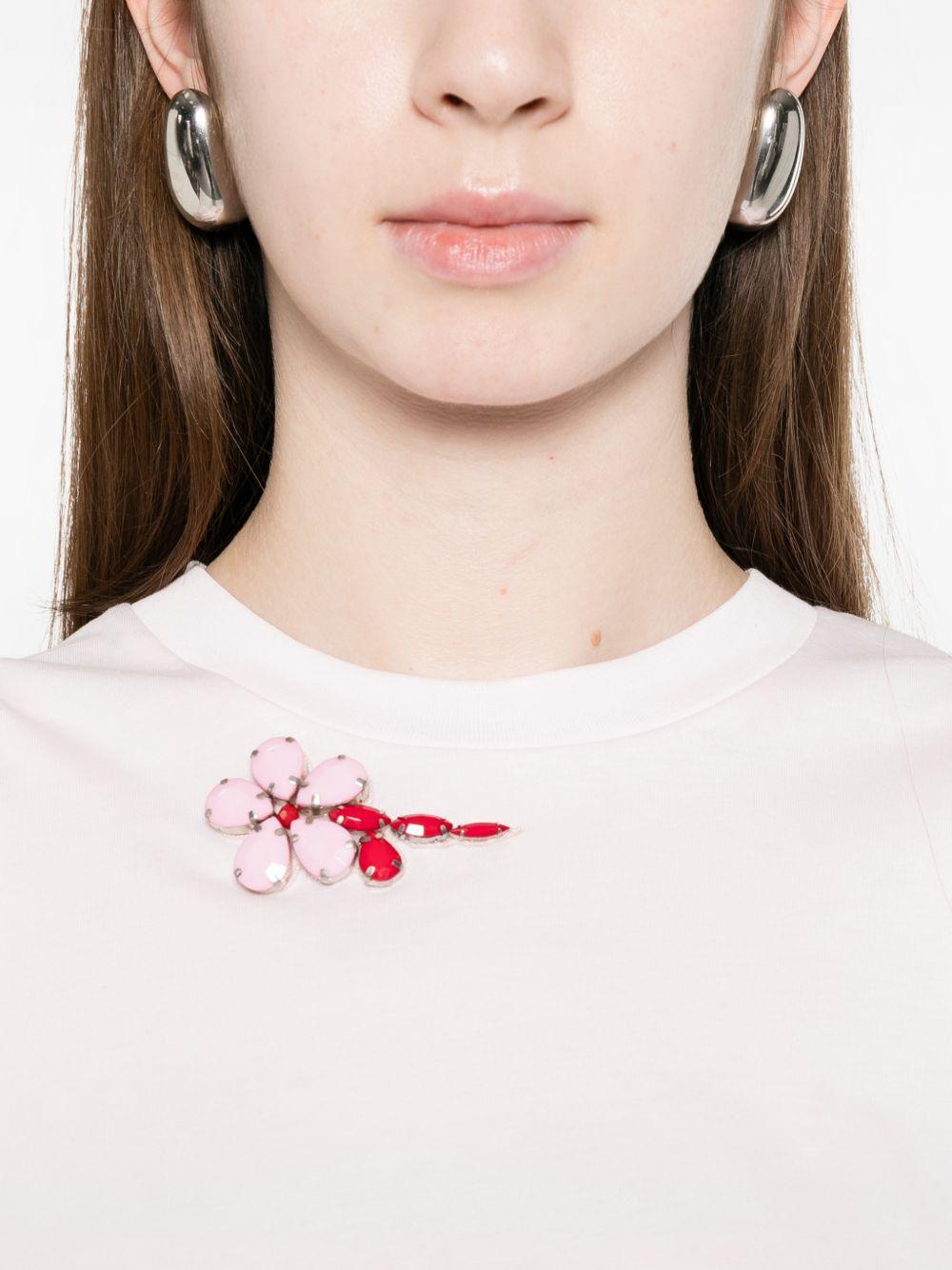 T-shirt con maniche a palloncino in rosa Simone rocha - donna 