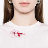 T-shirt con maniche a palloncino in rosa Simone rocha - donna 