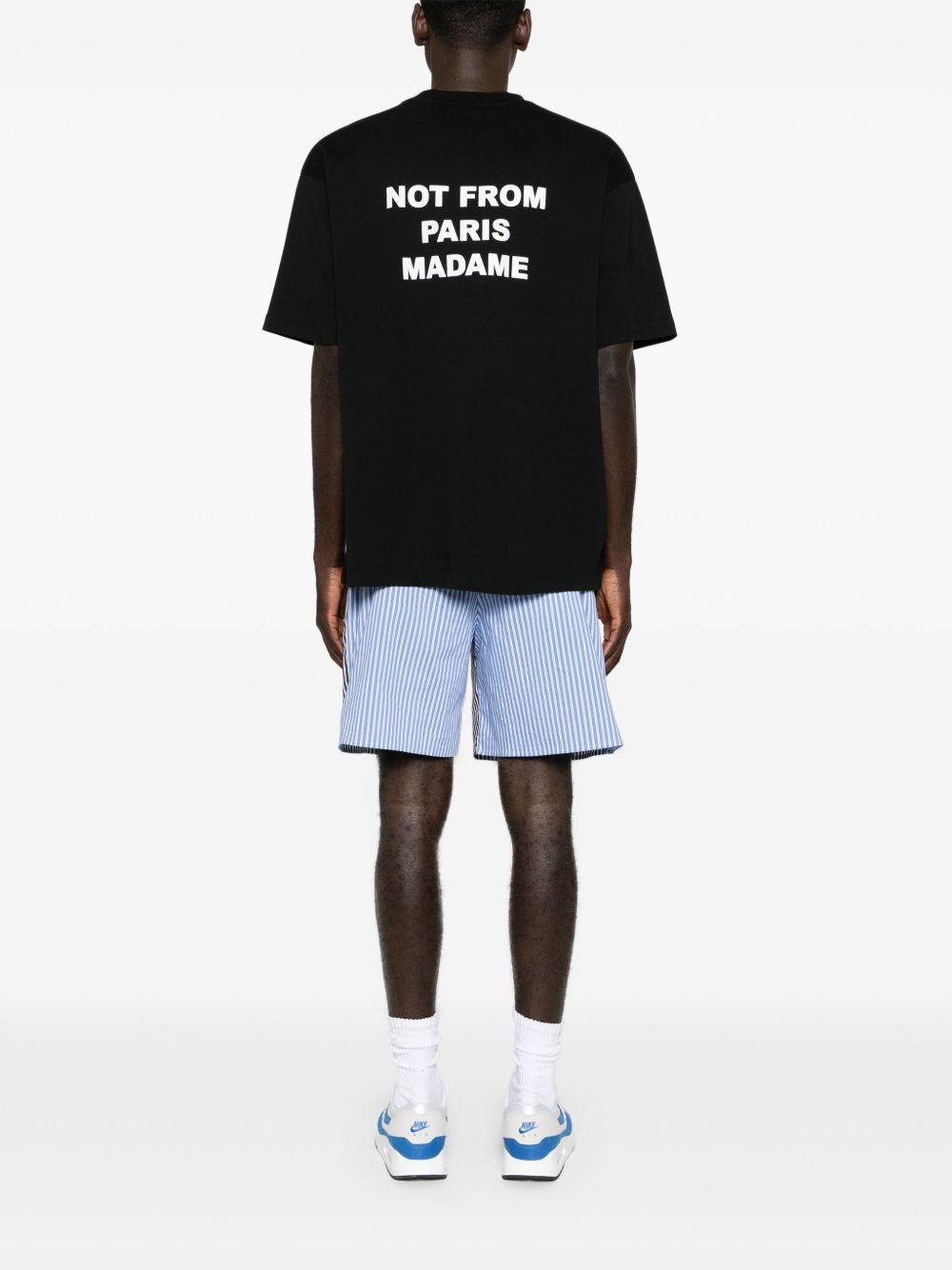T-shirt slogan in nero drole de monsieur  - uomo 
