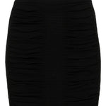 Gonna drappeggiata in nero - donna 