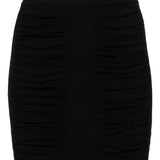 Gonna drappeggiata in nero - donna 