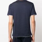 T-shirt girocollo in blu Eleventy - uomo 