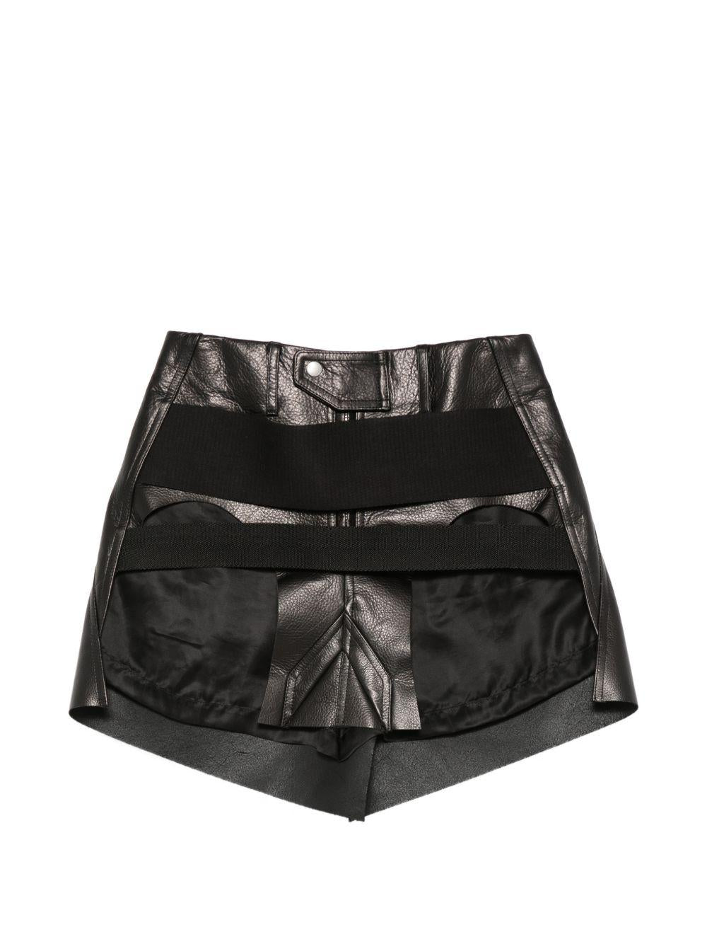 Minigonna temple in nero Rick owens - donna 