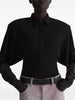 Body con colletto stile polo in nero
