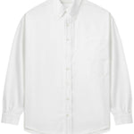 Camicia con dettaglio cut-out in bianco Random Identities - uomo 