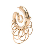 Orecchini Serpent medi in oro 