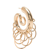 Orecchini Serpent medi in oro 