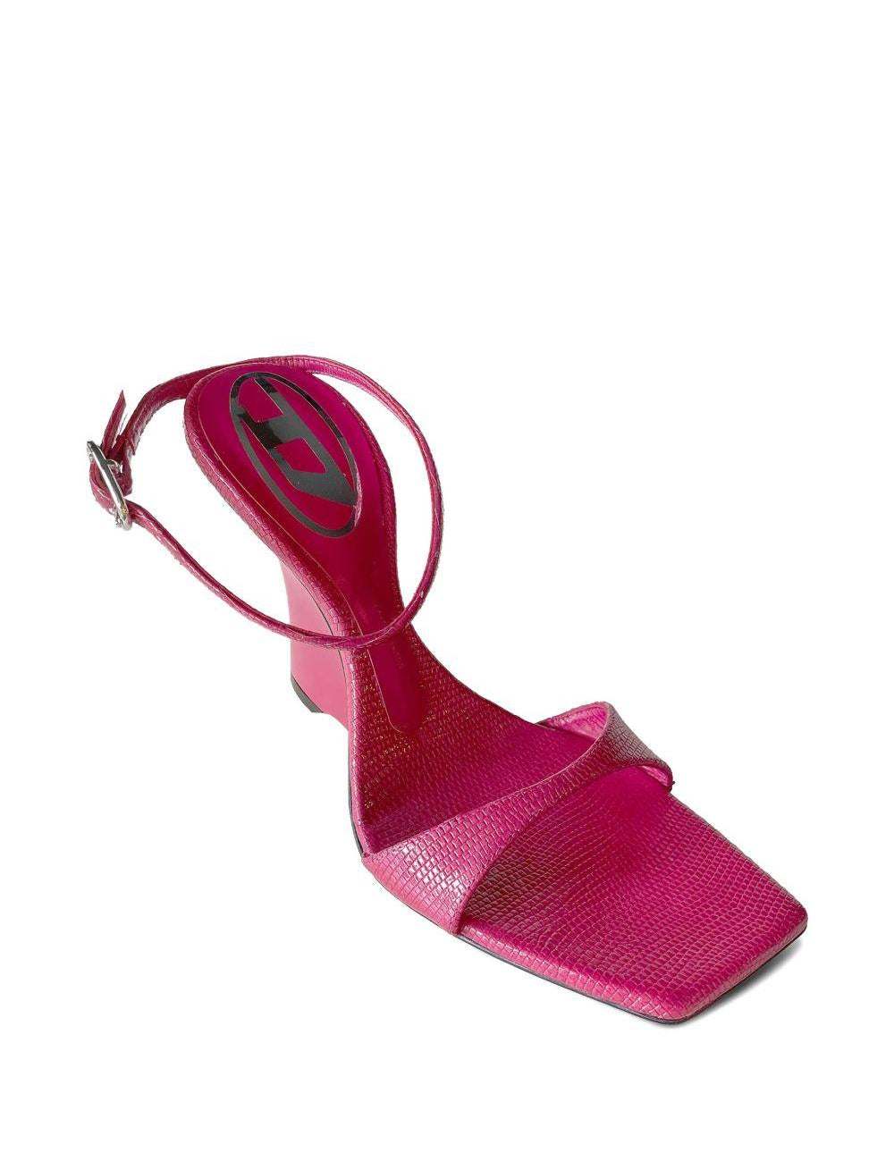 Sandali con zeppa D-Amber in rosa Diesel - donna 