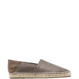 Espadrilles polo in pelle in grigio Castañer - uomo 