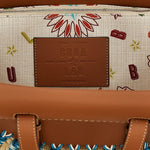 Borsa tote Tropicana in marrone e blu Cuba Lab - donna 