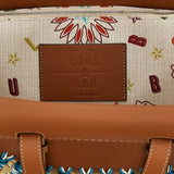 Borsa tote Tropicana in marrone e blu Cuba Lab - donna 