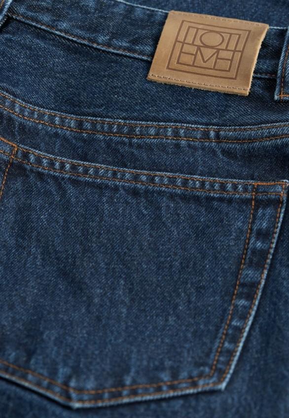 Jeans slim-fi a vita alta in blu Toteme - donna 