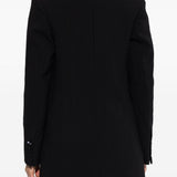 Blazer doppio petto con revers a lancia in nero Victoria beckham - donna 