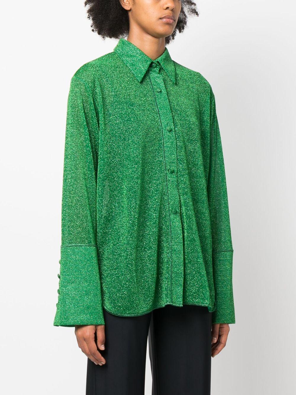 Camicia a maniche lunghe in lurex multicolore Oséree - donna 