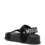 Sandali con cinturino e platform in nero Moschino- donna 