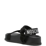 Sandali con cinturino e platform in nero Moschino- donna 