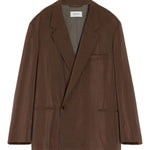 Blazer doppiopetto in marrone Lemaire - uomo 