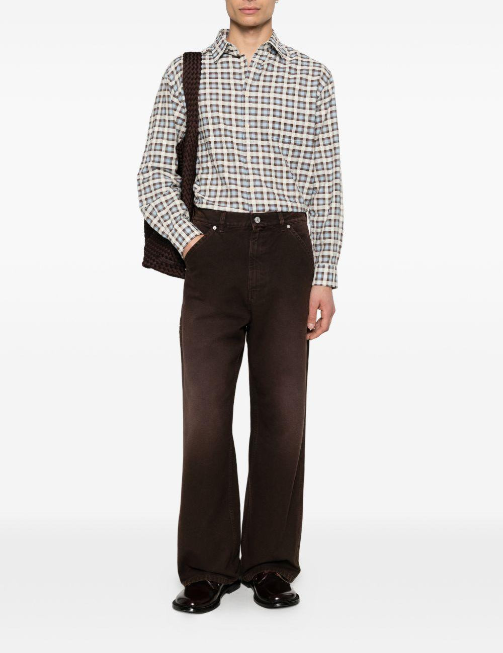 Pantaloni con tasche in marrone Marni - uomo 