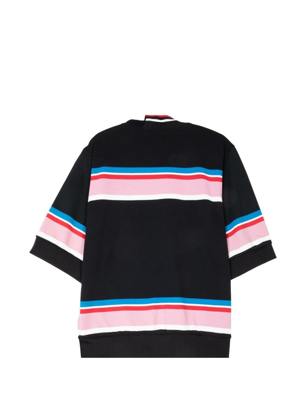 T-shirt a righe in nero Kolor - uomo 