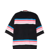 T-shirt a righe in nero Kolor - uomo 