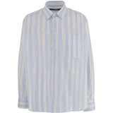 Camicia Camargue in azzurro e grigio chiaro Jacquemus - uomo 