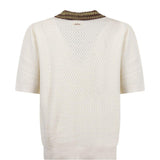 Polo con logo in bianco Drole de monsieur - uomo 