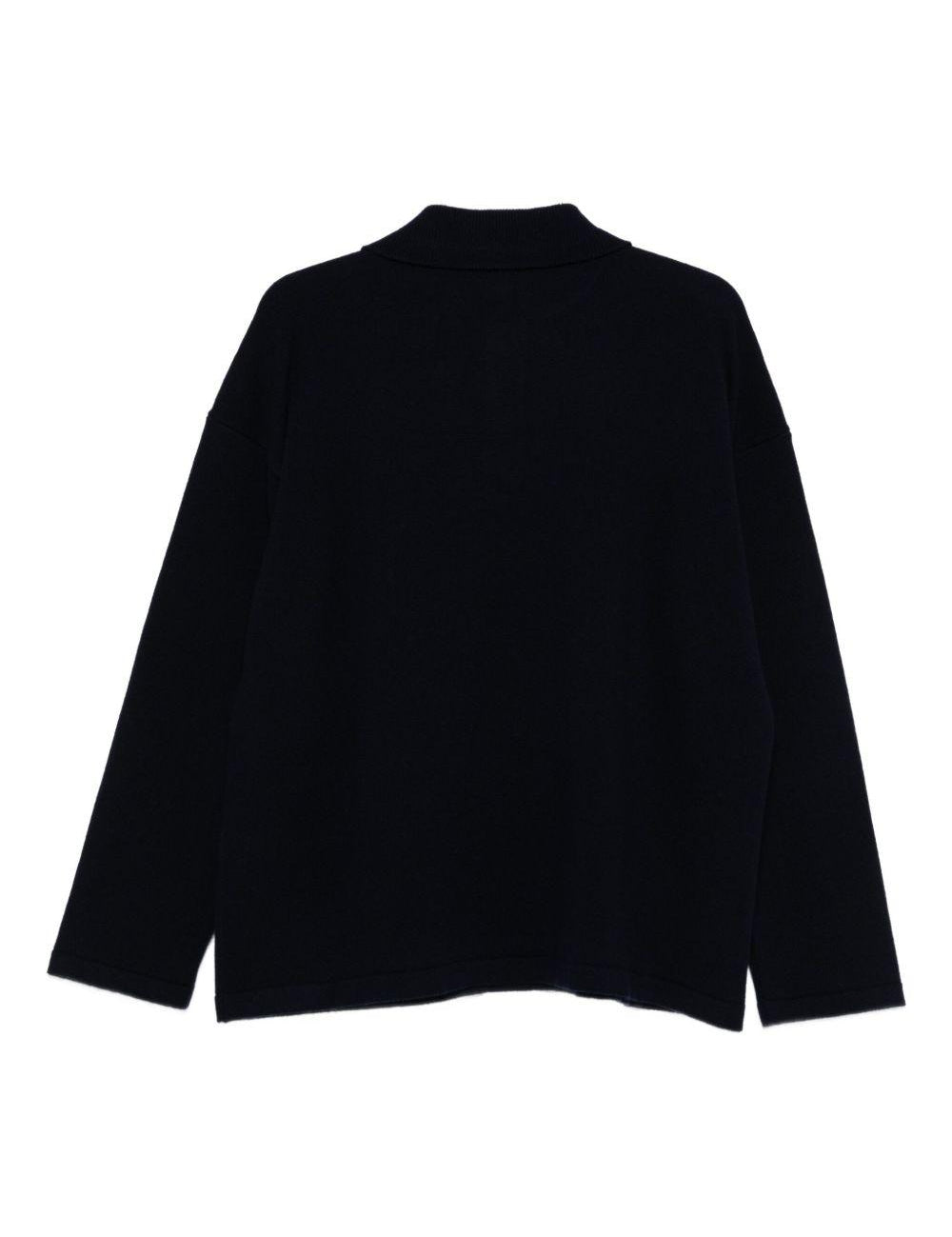 Polo in maglia blu notte A.P.C. - donna 