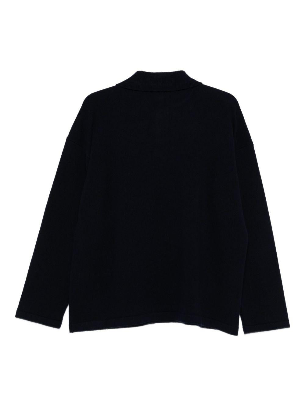 Polo in maglia blu notte A.P.C. - donna 