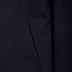 Cappotto con colletto e zip frontale in nero Laminar - uomo 