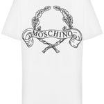 T-shirt con stampa in bianco Moschino - donna 