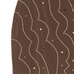 Minigonna con cristalli in marrone Venuja - donna 
