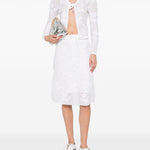 Cardigan con fiocco in bianco SHUSHU/TONG - donna 