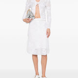 Cardigan con fiocco in bianco SHUSHU/TONG - donna 