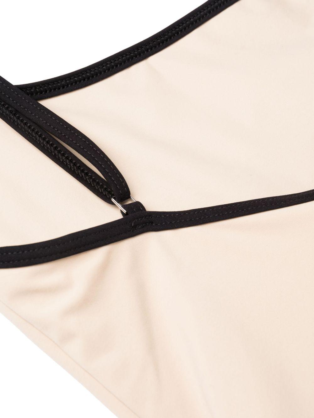Costume intero con spalline sottili in beige Toteme - donna 