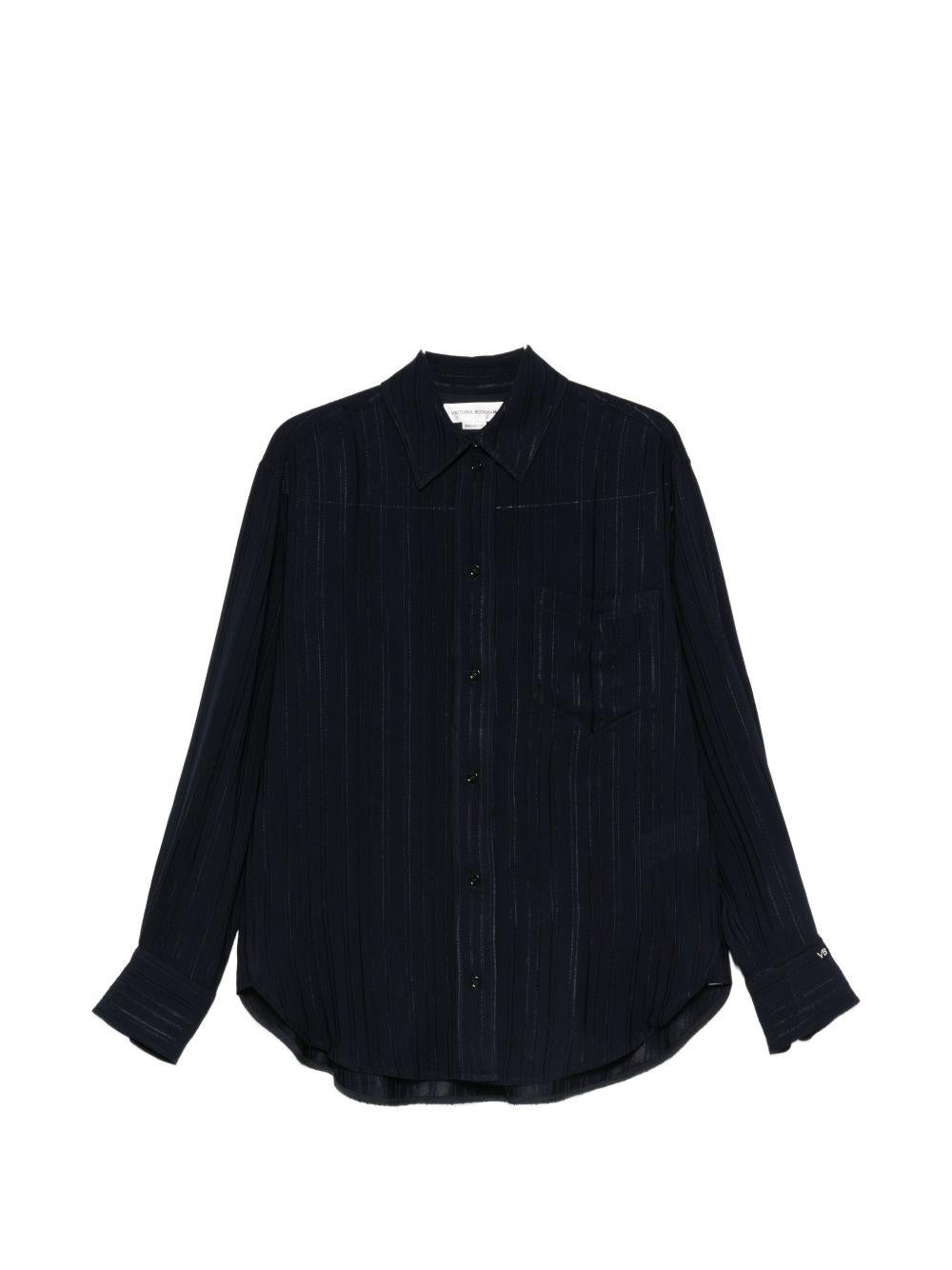 Camicia pigiama in blu victoria beckham - donna 