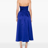 Abito midi con gonna svasata in blu Roland Mouret - donna 