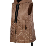 Gilet con cappuccio e zip in beige Max Mara the cube - donna 