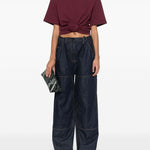 Jeans a gamba larga in blu Magda butrym - donna 