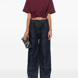 Jeans a gamba larga in blu Magda butrym - donna 
