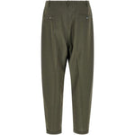 Pantaloni affusolati con elastico in vita in verde Magliano - uomo 
