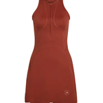 Aboito sportivo con shorts in rosso mattone Adidas by stella MC Cartney - donna 