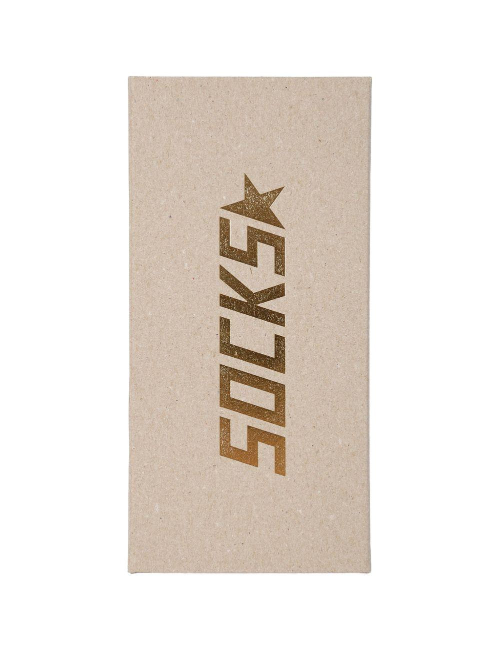 Calzini con logo in beige 