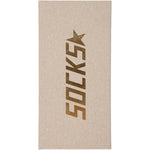 Calzini con logo in beige 