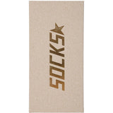 Calzini con logo in beige 