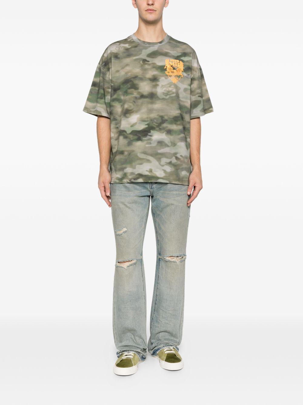 T-shirt con stampa eagle Amiri - uomo 
