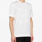 T-shirt a maniche corte in bainco Yohji yamamoto - uomo 