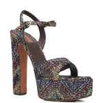 Sandali con tacco alto angela multicolore Missoni - donna 