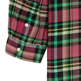 Camicia a quadri con taschino in rosa R13 - donna 